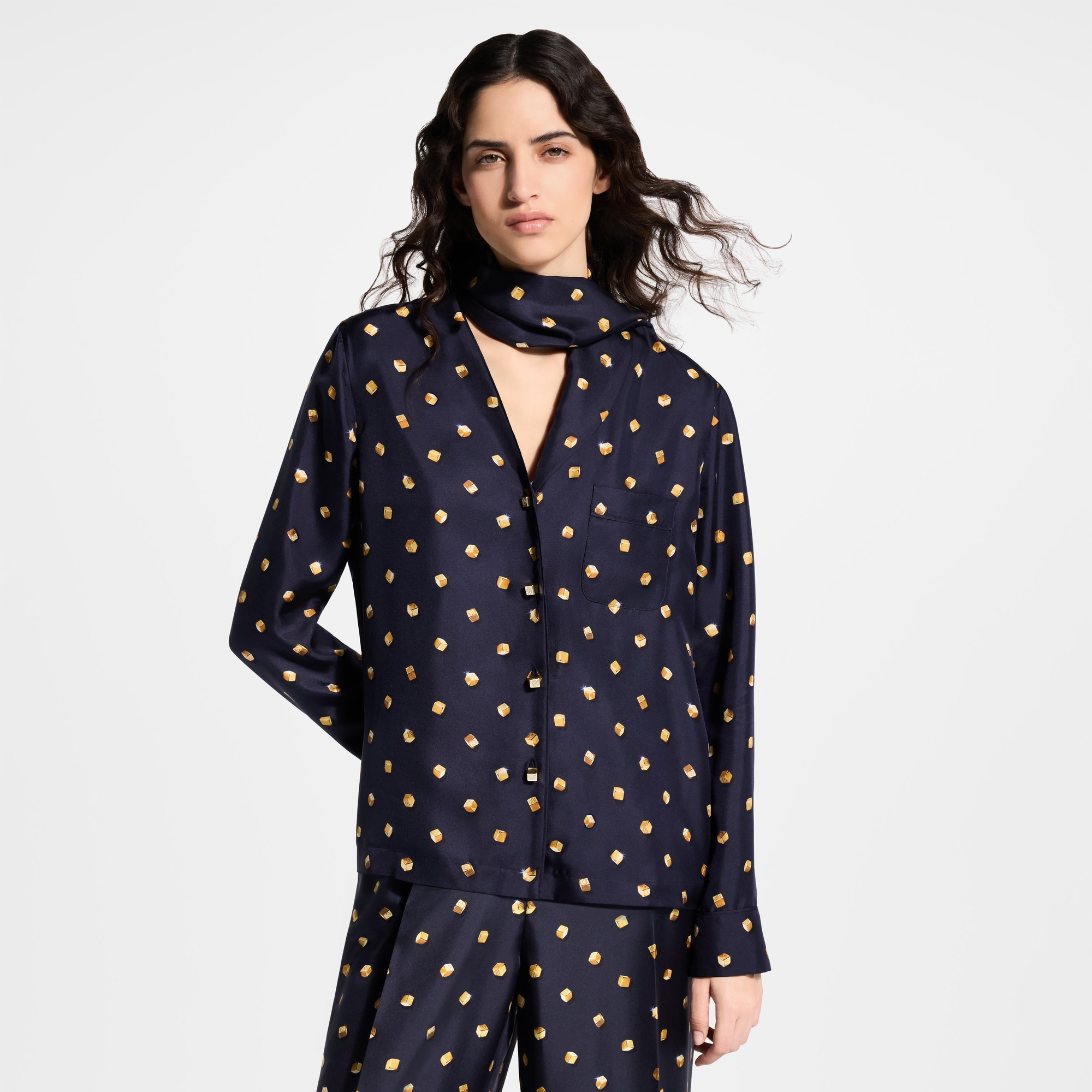 LV Cube Pajama Shirt - Women - Ready-to-Wear | LOUIS VUITTON ®